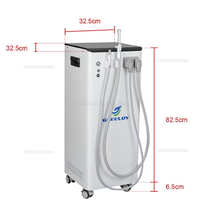 Greeloy GSM-400 Portable Movable Dental Suction Unit Vacuum Pump 400L/min with Strong Suction